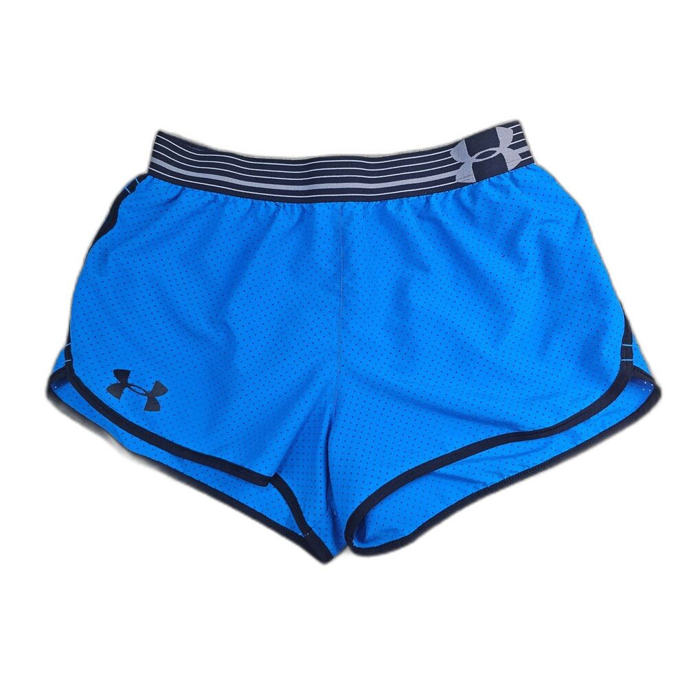 Under Armour Women's Tough Mudder Running Shorts Blue Size S Lined Mesh